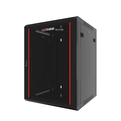 Sysracks - 15U Network Rack Wall Mount - Locking Server Cabinet   24-Inch Depth-