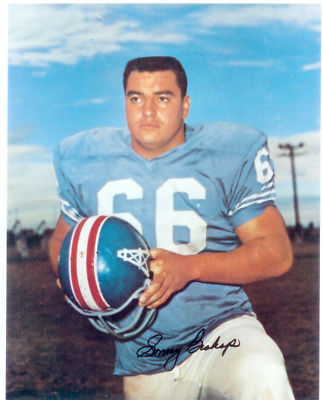 1964 HOUSTON OILERS 8X10  PHOTO SONNY BISHOP AFL NFL FOOTBALL TEXAS USA