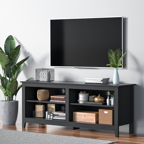 58" TV Stand for 65 inch TV Media Cabinet Console Storage W/Adjustable Shelves