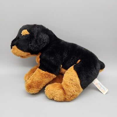 Animal Alley Rottweiler Plush 12'' VTG Black Brown Dog Stuffed Animal Toys R US