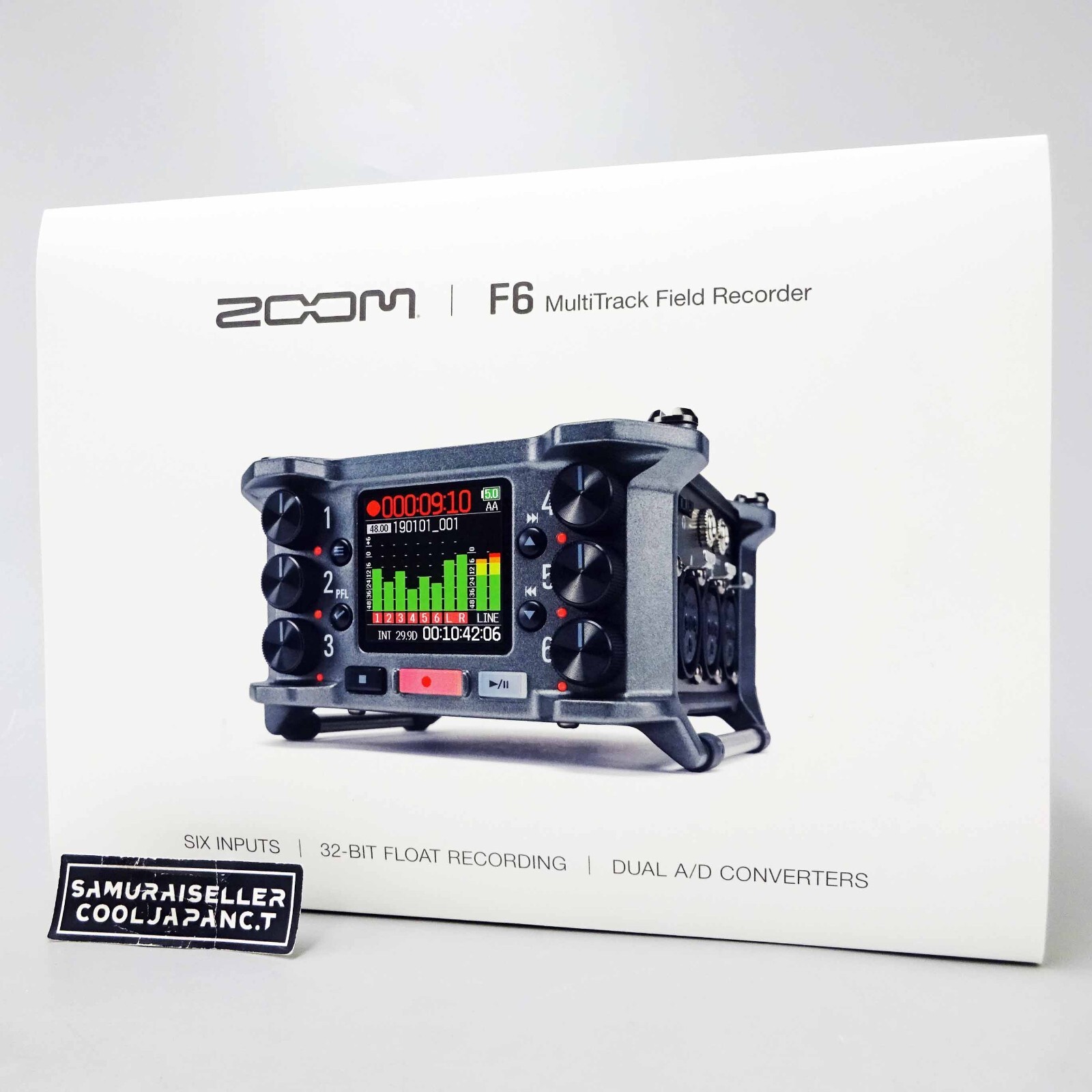 ZOOM F6 32bit フィールドレコーダー ZOOM 32bitフロートフィールドレコーダー『Fシリーズ