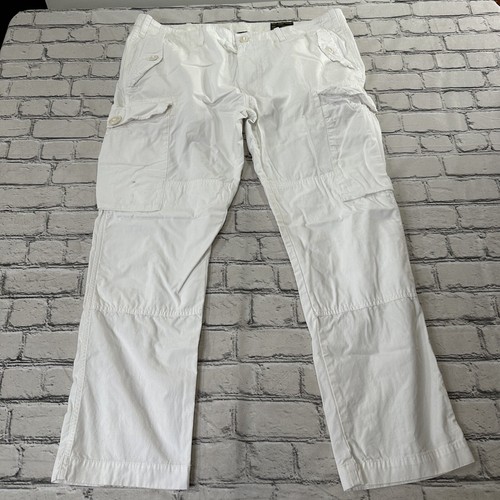 Polo Ralph Lauren RL-067 White Cargo Pants Modern Fit Mens Polo Ralph Lauren RL-067 White Cargo Pants Modern Fit Mens
