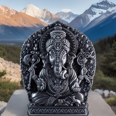 2024 South Korea Ganesha 1 kg Kilo UHR Silver Stacker Elephant Komsco #22 / 199