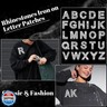 26Pcs Rhinestone Iron on Letters Patches 6.5cm Iron on Rhinestone Letters Bling Glitter A-Z Alphabet Applique Letters Iron on Patches for Clothes Bag Pants Shoes Cellphone Decor DIY Crafts (Silver)