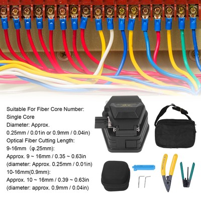 Fiber Optic Tool Kit Bag FTTH Cold Connection Assembly Termination Industria CST
