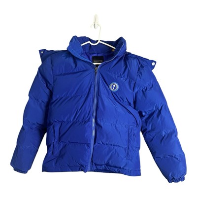 Trapstar Irongate Detachable Hood Puffer Jacket Dark Blue Large Hip Hop