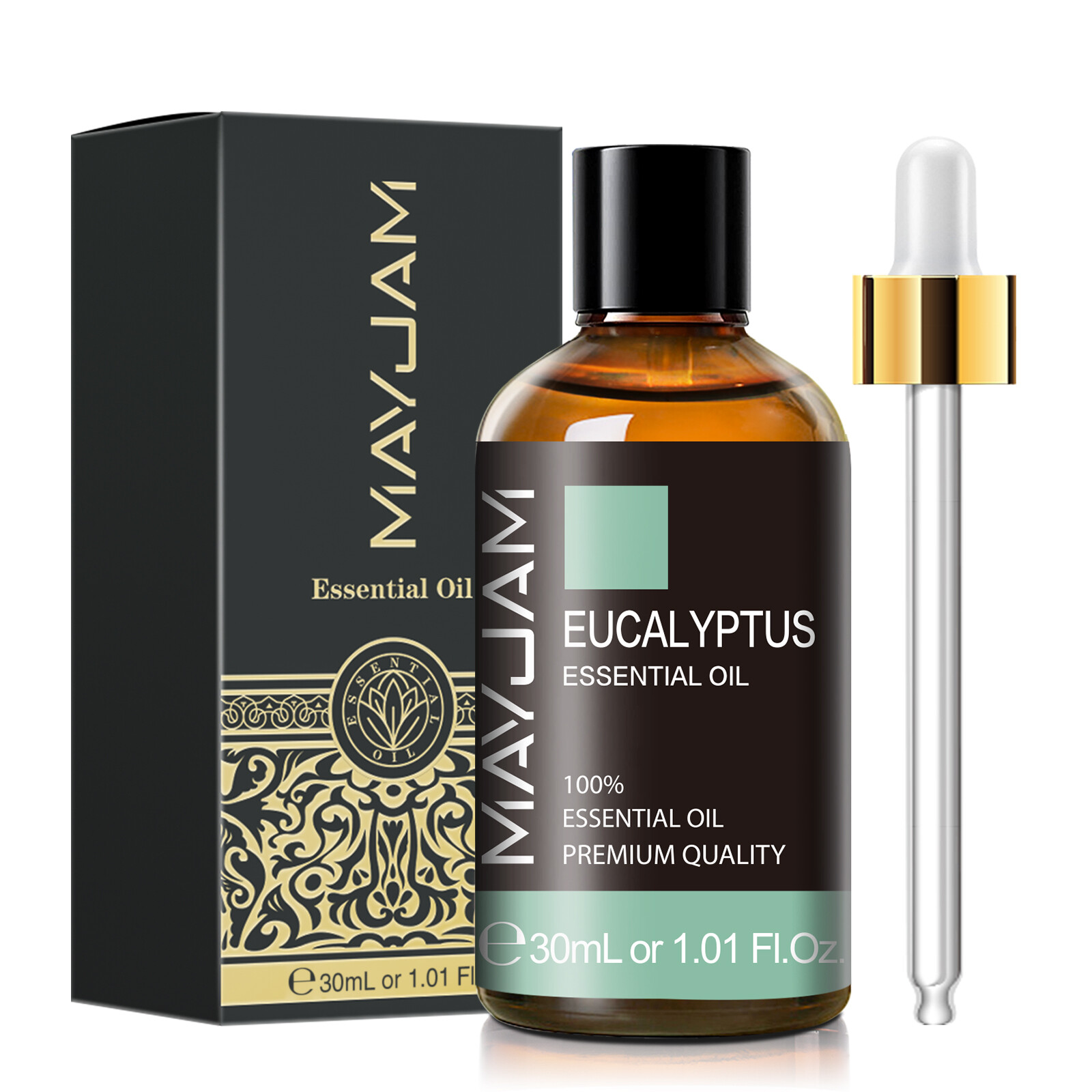 MAYJAM 100ml Eucalyptus Essential Oils Pure & Natural for Diffuser Aromatherapy