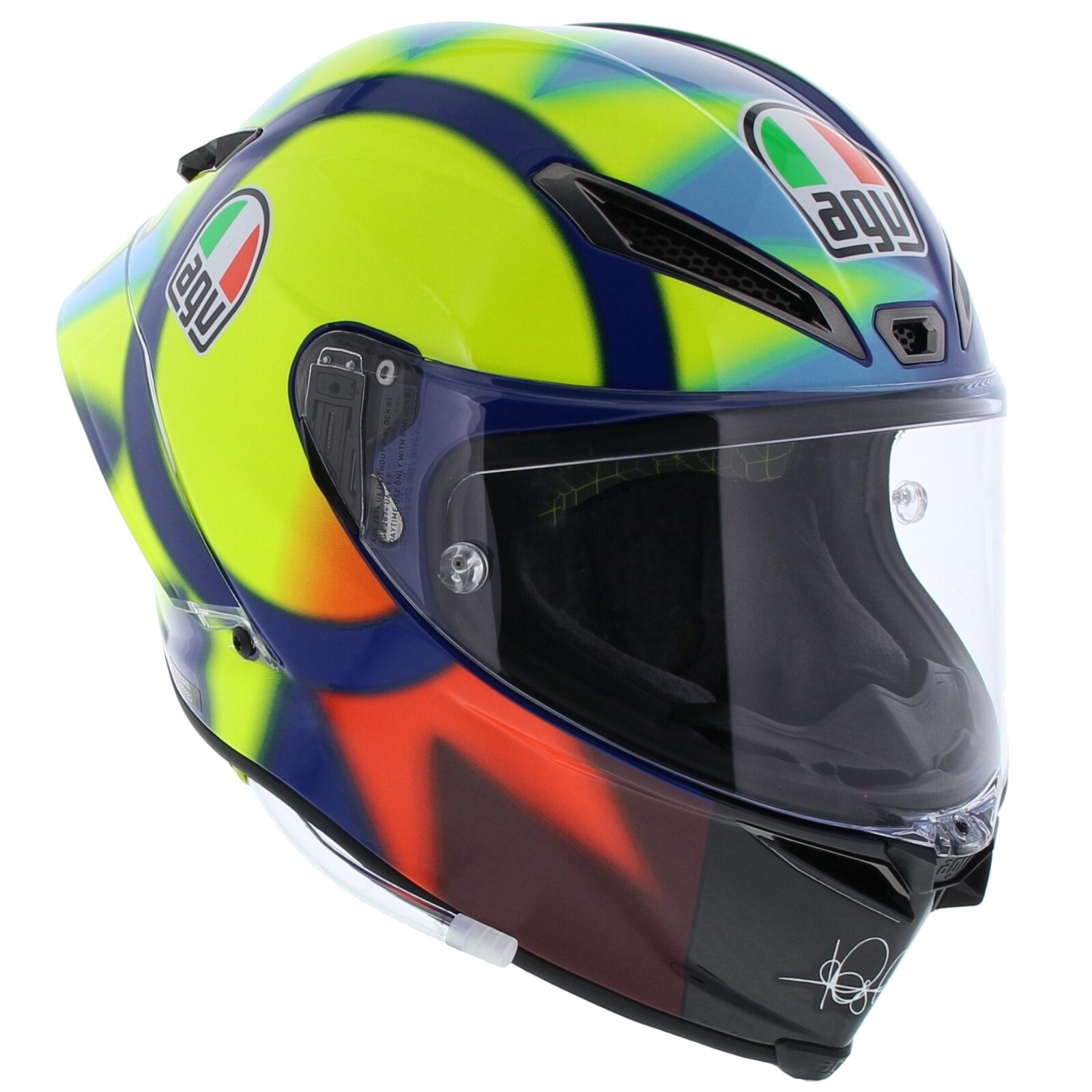 AGV Pista GP RR Soleluna 2021 Valentino Rossi E2206 DOT Full AGV Pista GP RR Soleluna 2021 Valentino Rossi E2206 DOT Full