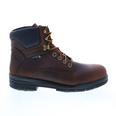 Wolverine Durashock Slip Resistant WP Steel Toe 6  Мужские коричневые рабочие ботинки 14