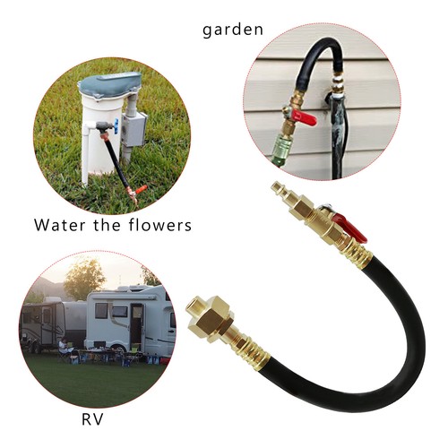 Camper Winterizing Kit Blowout Shut Off Valve Adapter Hose For RV Travel Trailer
