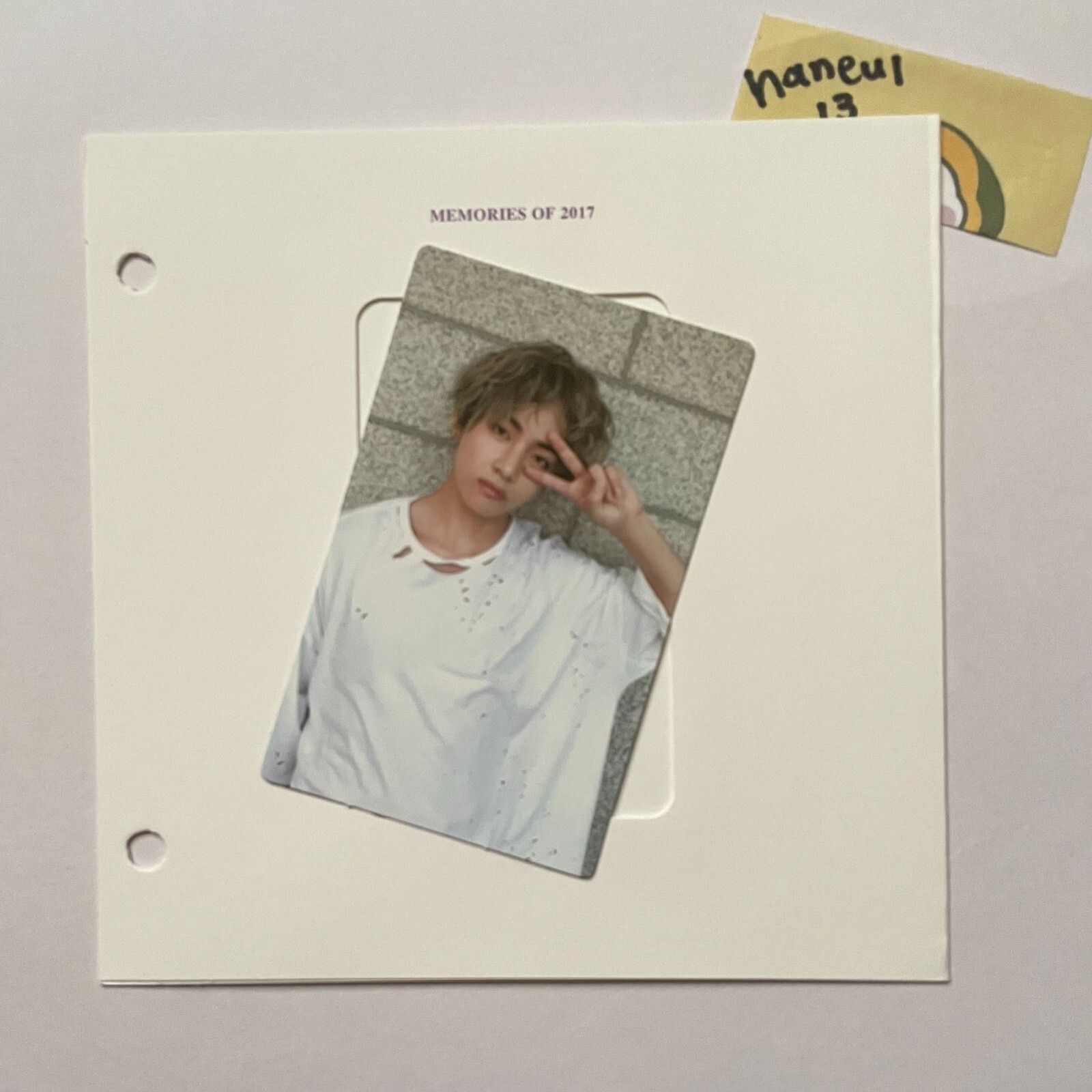 防弾少年団 BTS memories 2017 Blu-ray テヒョン テテV BTS V Taehyung MEMORIES OF 2017 Blu-ray Official Photocard