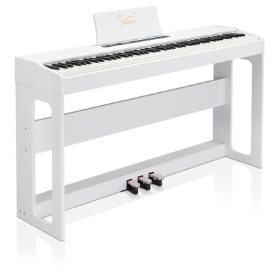 Glarry 88 Keys Full Weighted Keyboards Digital Piano With Cover & Music Stand