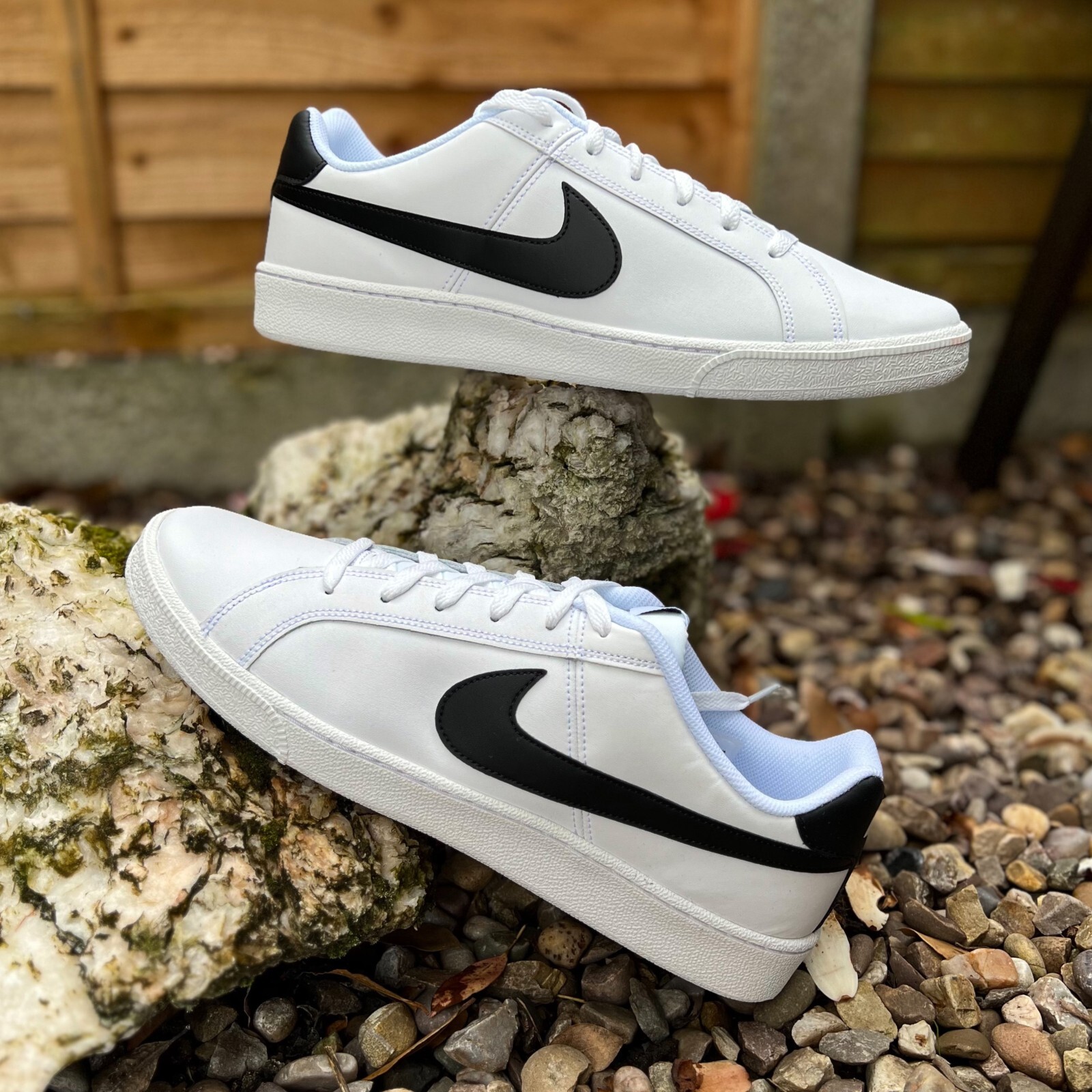 Nike Court Royale White/Black Leather 749747-107 UK8 UK12 EUR42.5 EUR47.5 |  eBay