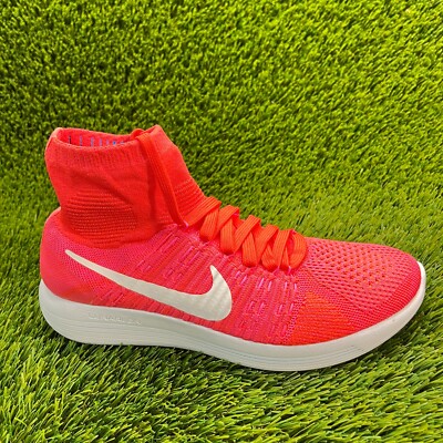 Nike LunarEpic Flyknit Womens Size 9.5 Pink Athletic Shoes Sneakers 818677-602