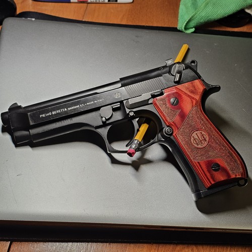 Beretta Grip 92/96 Series Full Size 92FS/92F Engrave Wood