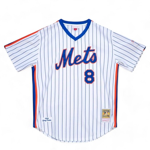 Мужская ДОМАШНЯЯ МАЙКА Mitchell & Ness MLB METS 1986 GARY CARTER