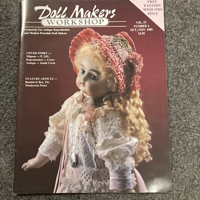 The Doll Makers Workshop Magazine Oct/Nov 1989 Vol. 4 No. 4 - With Pattern