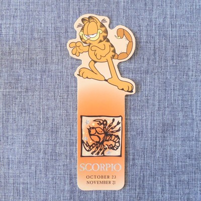 Garfield Scorpio Zodiac Sign Bookmark Antioch Publishing Vintage 1990s NOS