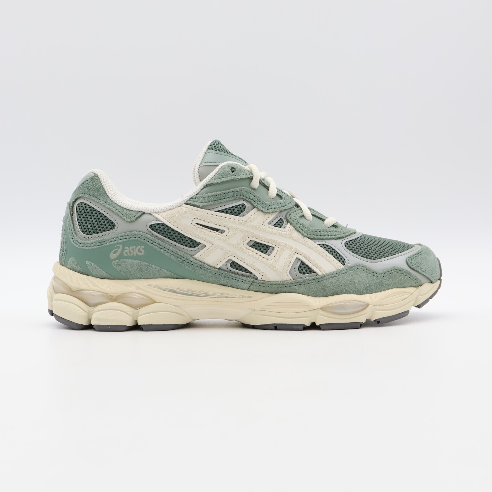 Pre-owned Asics 1203a383-302  Gel-nyc Ivy Smoke Grey Khaki Forret Green White (men's)