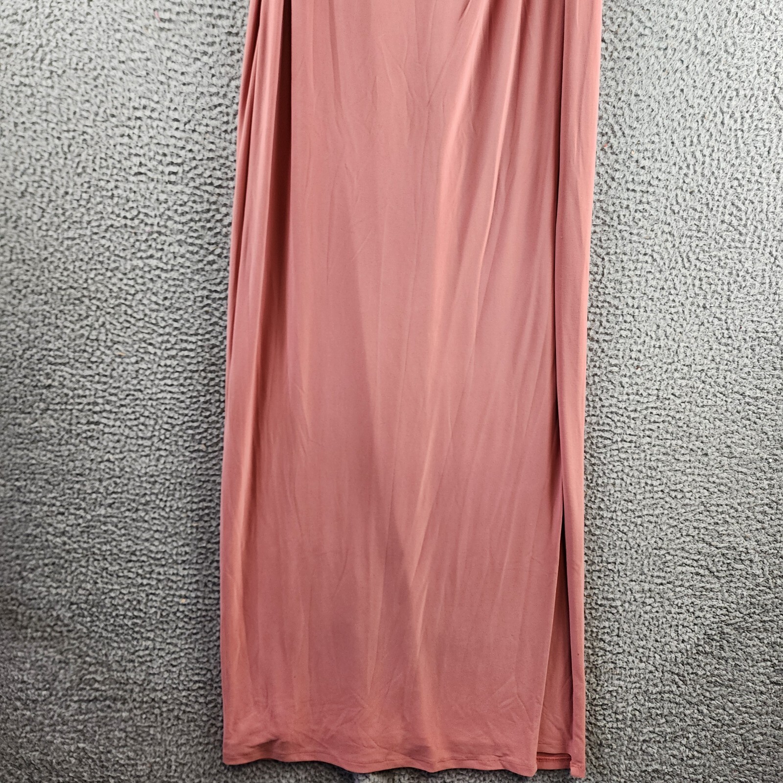 Lauren Ralph Jersey Off The Shoulder Gown Women Pink Mahogany V-neck - Picture 8 of 19
