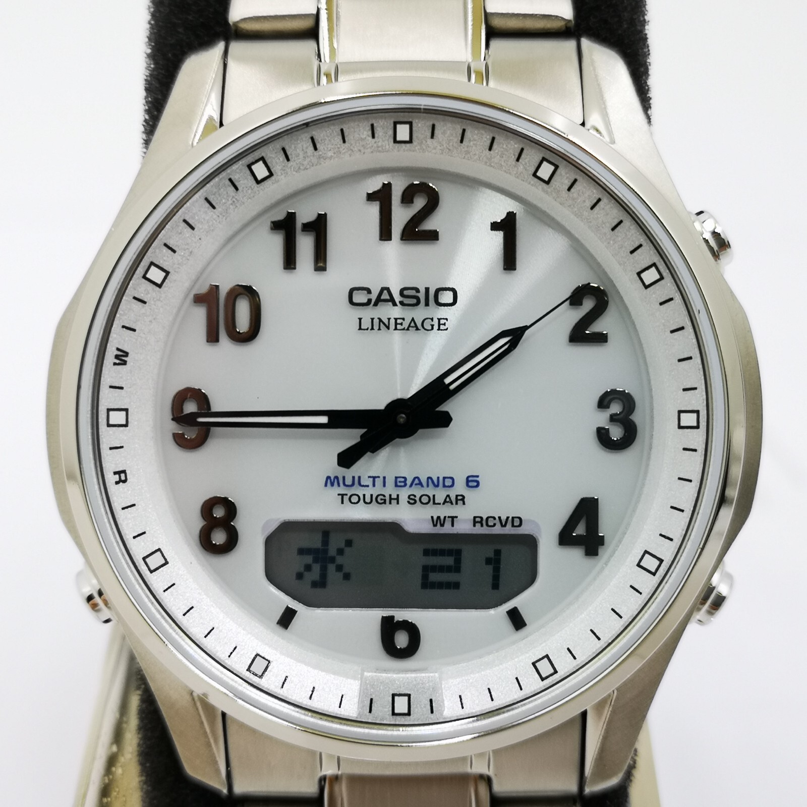 CASIO LINEAGE LCW-M100TSE-7AJF White Multiband 6 Solar Men's CASIO LINEAGE LCW-M100TSE-7AJF White Multiband 6 Solar Men's