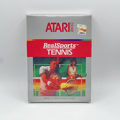 New Atari 2600 Real Sports Tennis Sealed Authentic Official 1988 Vintage CX2680