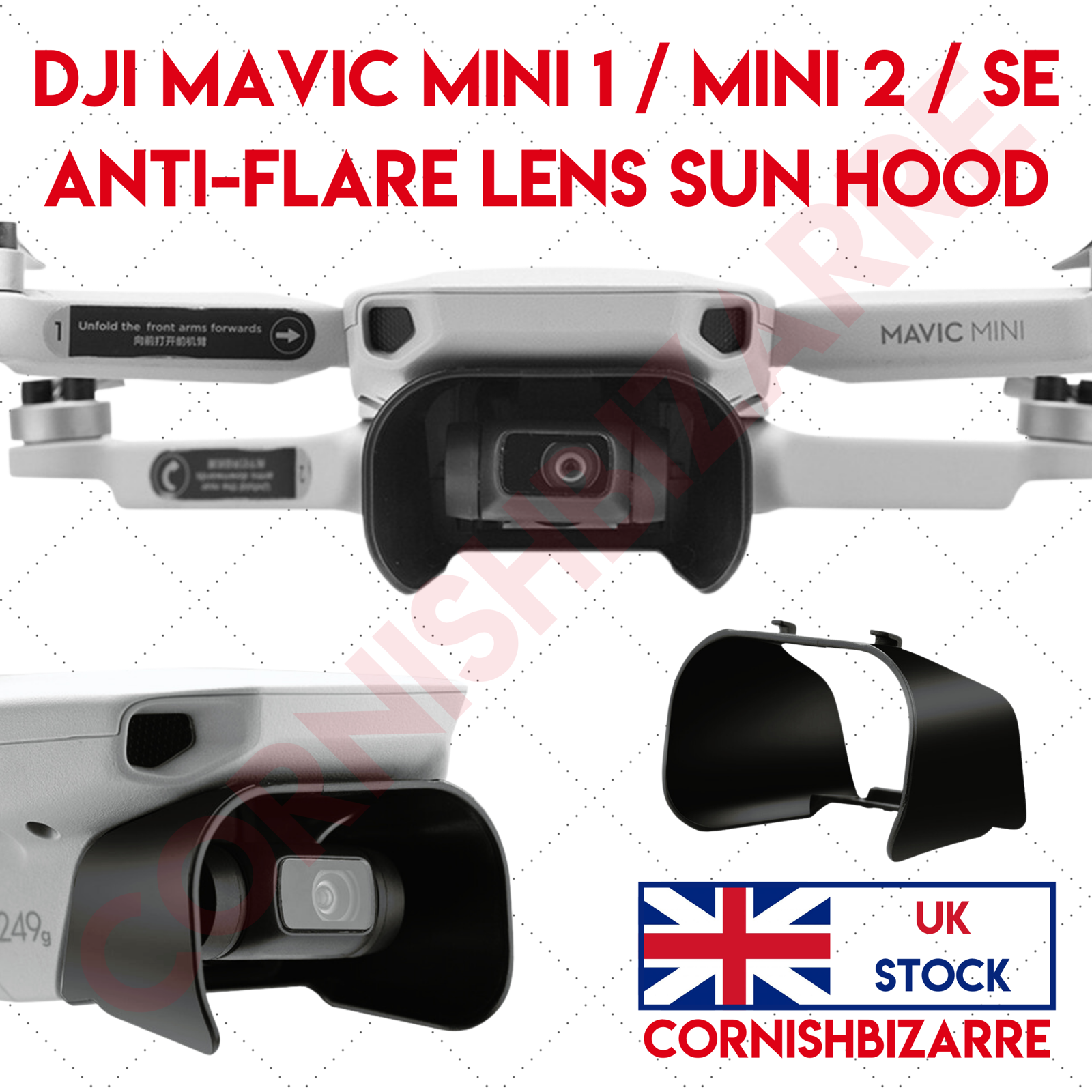 DJI MAVIC MINI/MINI 2/SE DRONE LENS SUN HOOD ANTI-GLARE/FLARE COVER - UK STOCK