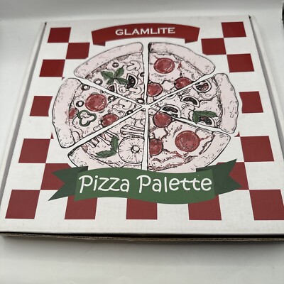 GLAMLITE Pizza Eyeshadow Palette, Full Size, NIB Damaged