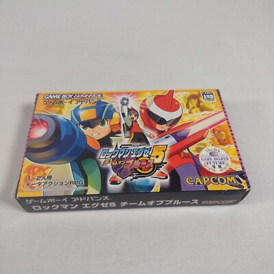 Japanese Rockman Exe 5 Team of Blues Mega Man Gameboy Advance GBA CIB Japan