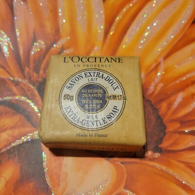L'OCCITANE MILK EXTRA GENTLE MINI SOAP - 50g/1.7oz.  NEW