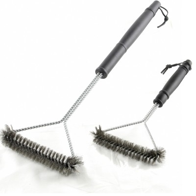 DEMMELHUBER Grillbürste SET Edelstahlborsten Reinigungsbürste BBQ Grill Bürste