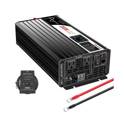 Pure sine Wave 2000w Power Inverter (Peak Power 4000W) LCD-Display dc 12v to ...