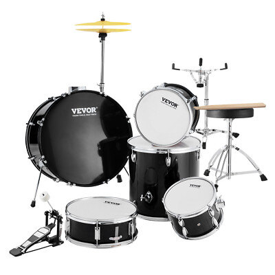 VEVOR Adult Drum Set 5-Piece 22 in Complete Full Size Drum Kit with Throne Stand