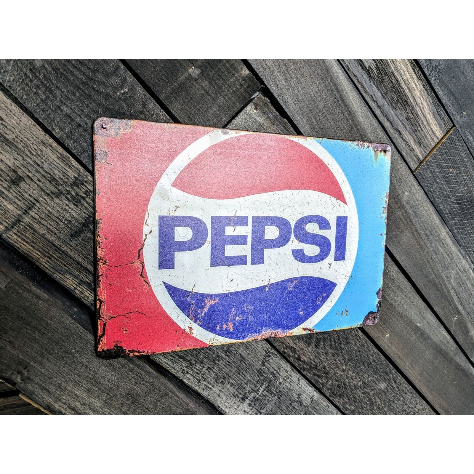 PEPSI ヴィンテージサイン Vintage Metal Pepsi Cola Advertising Sign 31in x 23in single