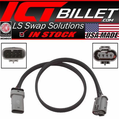 O2 Sensor Wire Harness Extension 24" LT Oxygen Sensor 4-Wire Connector Plug LT1