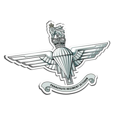 THE PARACHUTE REGIMENT VETERAN STICKER - BRITISH ARMY - PARA AIRBORNE