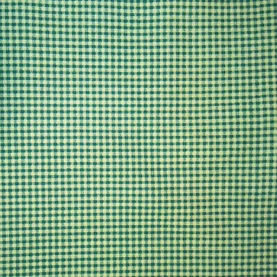 VTG 1990s Cute Green & Tan Gingham Plaid 100% Cotton Calico Quilt Fabric BTFQ