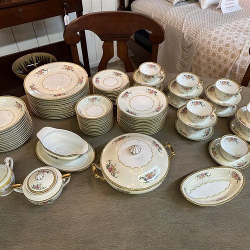 77 Piece Noritake M Japan Creamware China Setting 11 12 Dinner