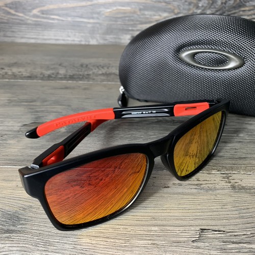 NEW Oakley FERRARI Catalyst Matte Black Ruby Iridium Lenses Sunglasses OO9272-07
