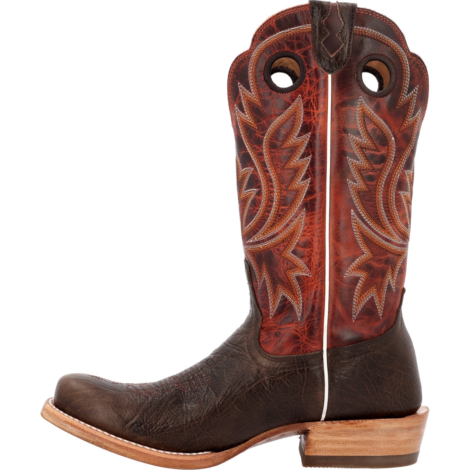 Pre-owned Durango Boots Durango® Men's Prca Collection Shrunken Bullhide Western Boots Ddb0464 - In Nicotine And Burnt Sienna