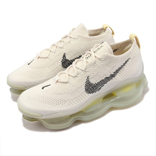 Мужская повседневная обувь Nike Air Max Scorpion Flyknit Lemon Wash цвета слоновой кости DJ4701-001