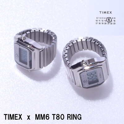 MM6 Maison Margiela TIMEX Digital Watch T80 ring watch US