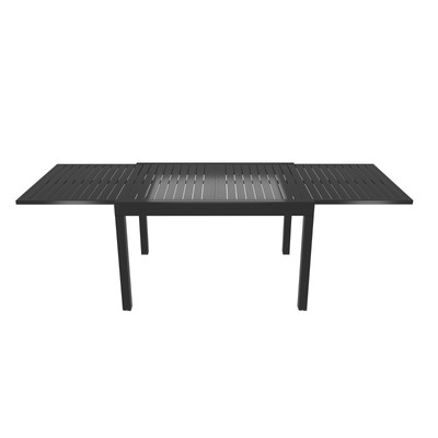 Multiple Aluminum/Steel/Mesh Outdoor Patio Table Dinner Table with Umbrella Hole