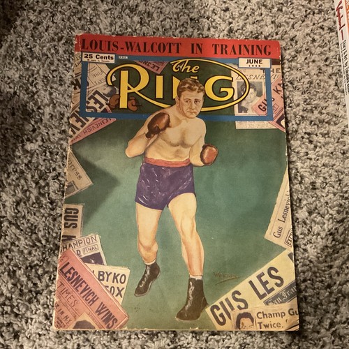 Vintage June 1948 The Ring Boxing Magazine Louis Walcott Jackie Robinson