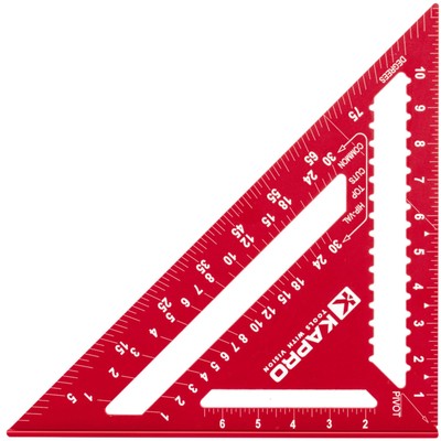 - 446 High Definition Anodized Rafter Square - Resists Wear and Corrosion - F...