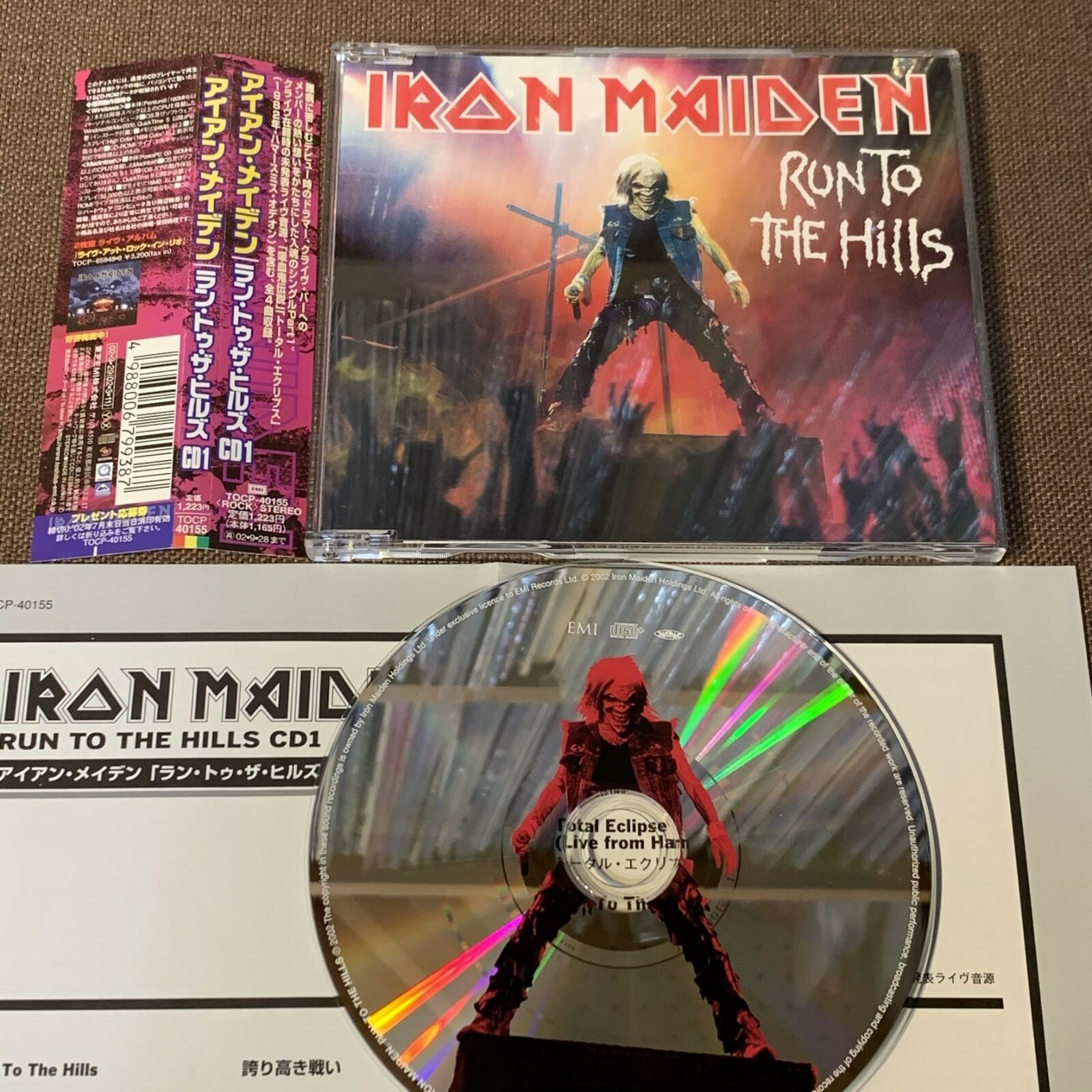 IRON MAIDEN Run To The Hills CD1 JAPAN 4-track 5