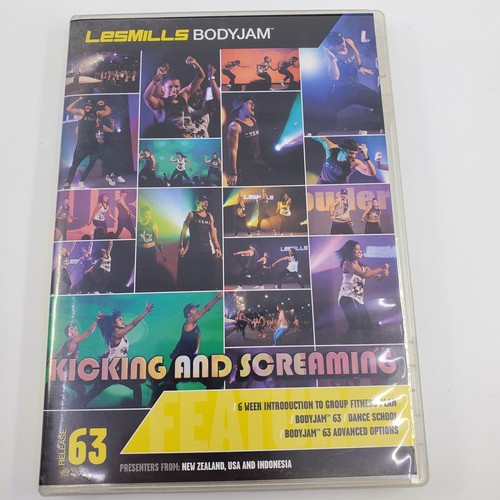 Les Mills BODYJAM 63 DVD Notes CD Body Jam Kicking