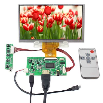 HD MI LCD Controller Board 6.5'' AT065TN14 800X480 Fit To Raspberry Pi Board