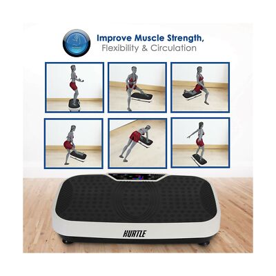 Hurtle Fitness Vibration Platform Machine - Home Gym Whole Body Shaker Exerci...