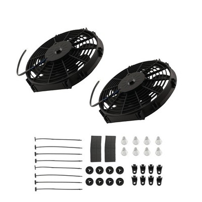 12 inch High Performance System for Universal Engine Cooling Black 1730CFM